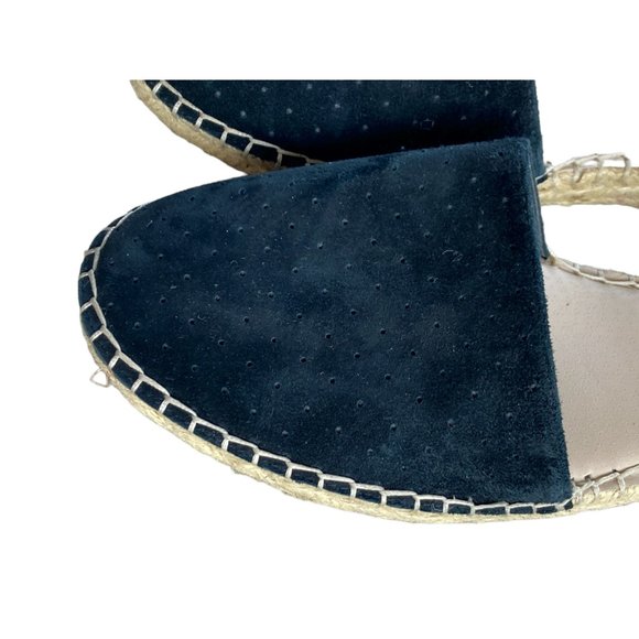 Steve Madden women's Lesko Espadrille flat size 10 black suede - Picture 3 of 6